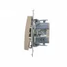Simon54 Illuminated cross switch DW7L.01/44 gold