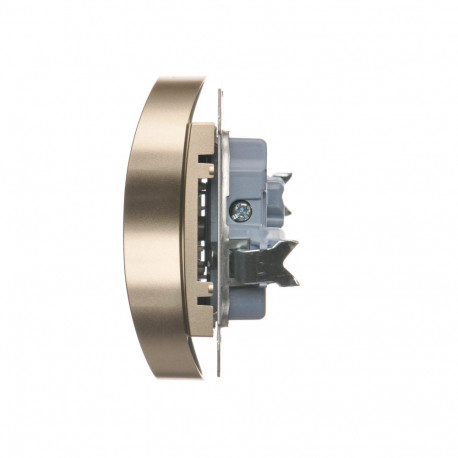 Simon54 Gniazdo podw. b/u DG2MZ.01/44 złoty