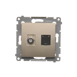 Simon54 SAT+RJ45 socket k.6...