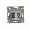 Simon54 SAT+RJ45 socket k.6 DASFRJ45.01/44 gold