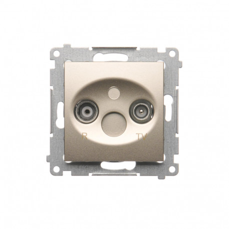 Simon54 Gniazdo antenowe R-TV końcowe DAK.01/44 złoty