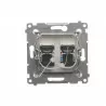 Simon54 Double RJ45 computer socket D62.01/44 gold