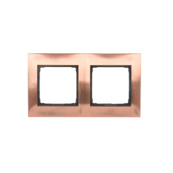 Simon54 Ramka 2-krotna DR2/36 metalowa miedź rusty