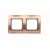 Simon54 DR2/36 double metal frame copper