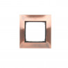 Simon54 DR1/36 1gang metal frame copper