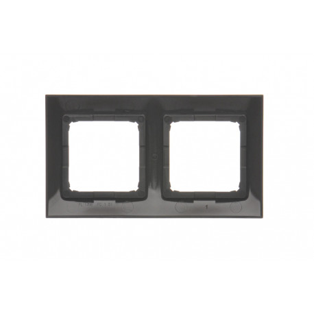 Simon54 Ramka 2- krotna DR2/46 brązowy