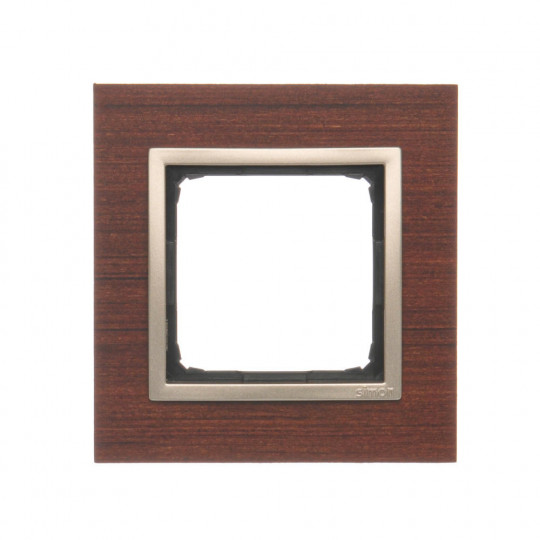 Simon54 Nature 1gang frame DRN1/86 wood golden walnut