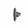 Simon54 RJ45 single computer socket D61.01/46 brown