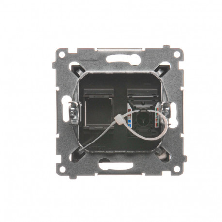 Simon54 Gniazdo komputerowe RJ45 poj. D61.01/46 brązowy