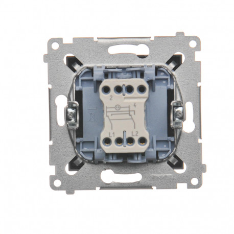 Simon54 Łącznik krzyżowy podświetlany DW7L.01/46 brązowy SIMON