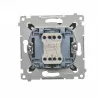 Simon54 Łącznik krzyżowy podświetlany DW7L.01/46 brązowy