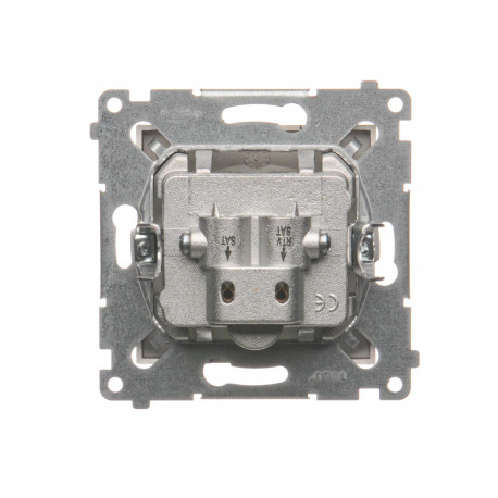 Simon54 Gniazdo antenowe końcowe RTV-SAT-SAT DASK2.01/46 brązowe