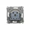 Simon54 Grounded single socket DGSz1Z.01/43 silver