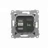 Simon54 RJ45 computer + RJ12 telephone socket D5T.01/48 anthracite