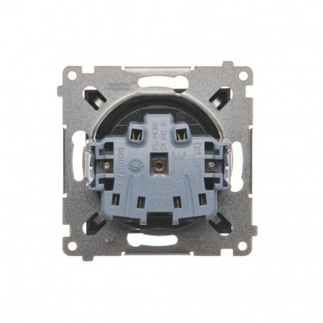 Simon54 Gniazdo wtyczkowe podjedyncze bez uziemienia DG1Z.01/48 antracyt