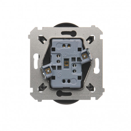 Simon54 Gniazdo wtyczkowe podwójne z uziemieniem DGZ2MZ.01/48 antracyt