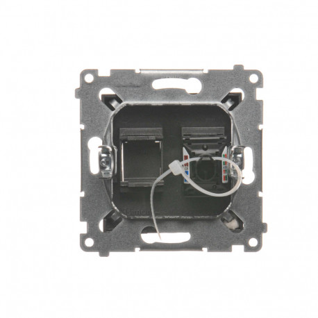 Simon54 Gniazdo komputerowe RJ45 pojeduyńcze D61.01/48 antracyt
