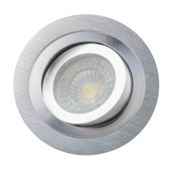 Oczko sufitowe ONYX srebrne aluminiowe okrągłeLL3807 LUMILIGHT