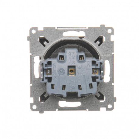 Simon54 Gniazdo wtyczkowe pojedyncze z uziemieniem DGZ1Z.01/48 antracyt