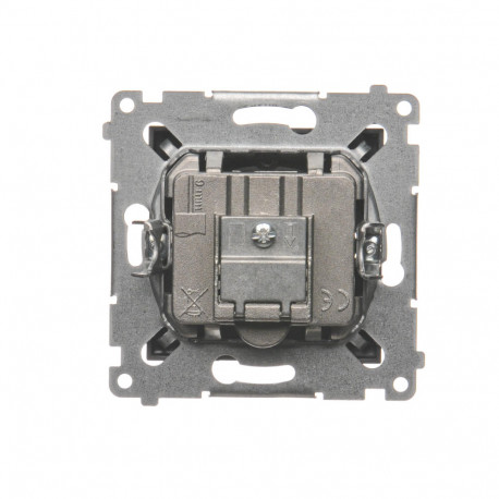 Simon54 Gniazdo antenowe R-TV-SAT końcowe DASK.01/48 antracyt