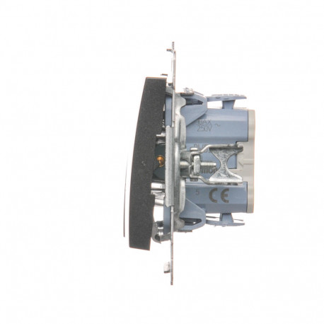 Simon54 Łącznik świecznikowy z podświetleniem LED DW5BL.01/48 antracyt