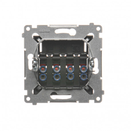 Simon54 Gniazdo głoś. 4-krotne DGL34.01/48 antracy