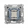 Simon54 Single NO pushbutton without pictogram DP1.01/48 anthracite
