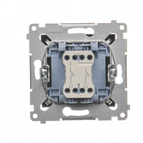 Simon54 Przycisk zwierny podwójny DP2.01/48 antracyt