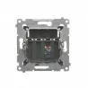 Simon54 1gang speaker socket with description field DGL31.01/48 anthracite