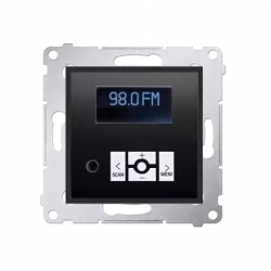 Simon54 Radio cyfrowe z wyświetlaczem D75252.01/48 antracyt