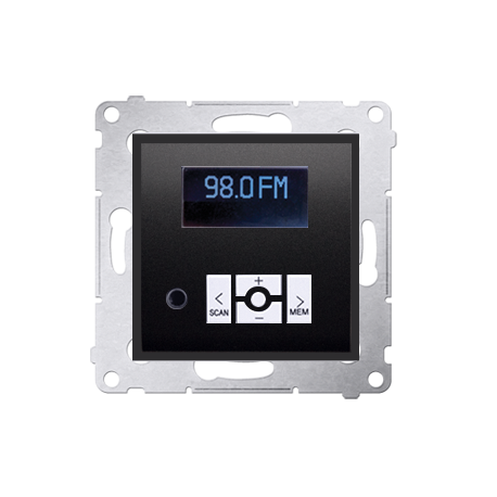 Simon54 Radio cyfrowe z wyświetlaczem D75252.01/48 antracyt