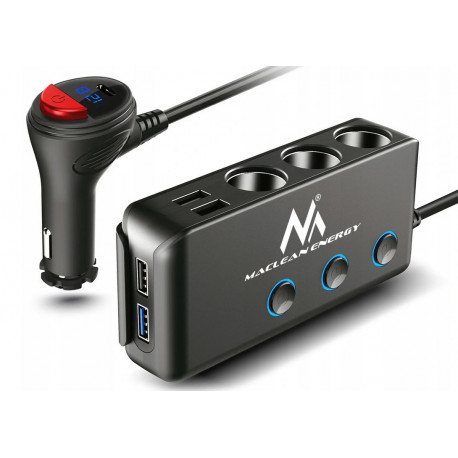 Rozdzielacz gniazda zapaliniczki MCE218 4xUSB Car