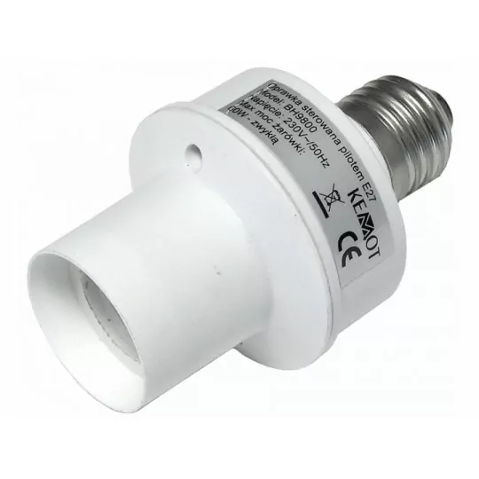 Light bulb fixture with remote control with dimmer x3 KEMOT