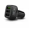 Ładowarka Green Cell Wieloportowa ładowarka samochodowa USB z funkcją szybkiego ładowania Quick Charge 3.0