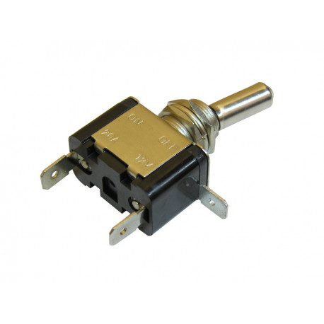 Przełącznik hebelkowy 2 pozycje 3 pin podświetlany diodą 12V metalowy C.E