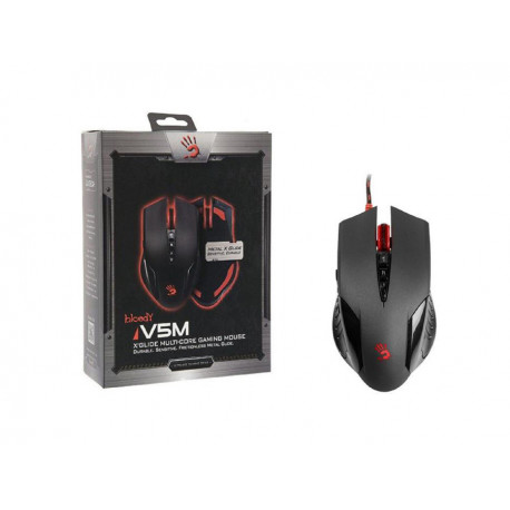 Mysz optyczna przewodowa czarno-czerwona BLOODY V5m USB A4TECH