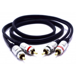 Przewód 2x cinch 2x kątowy RKD260 5m żyłka ster.-8621