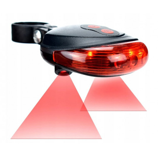 LED bicycle lamp with laser outline MCE208 MACLEAN