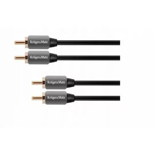 Kabel 2RCA-2RCA 1,0m Kruger&Matz KM0304