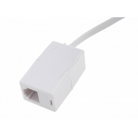 Przewód telefoniczny wtyk-wtyk biały 7 metrów 068972 C.E.