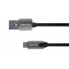 Kabel USB wtyk / USB-C wtyk 5G 0,5 metra KM0347 Kruger&Matz