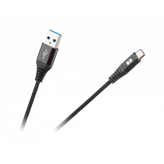 Kabel USB/USB-C 2 metry czarny RB-6001-200-B RABEL