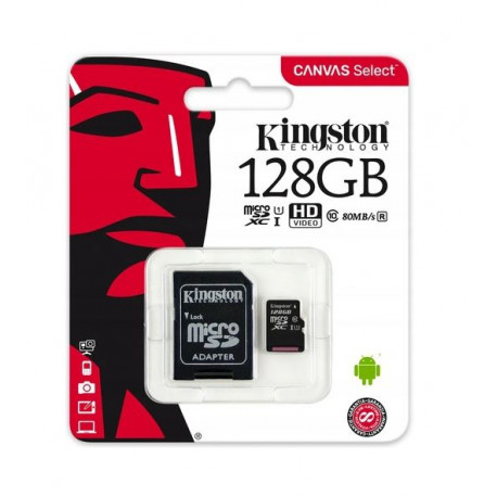Karta pamięci microSD 128GB CS10 Canvas Kingston-8645