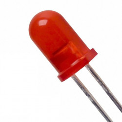 LED 5mm 8mcd red diffuse...