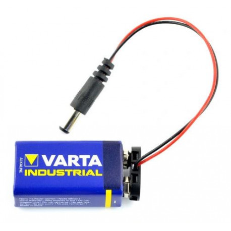 Zacisk na baterię 9V z przewodem EK0472 C.E