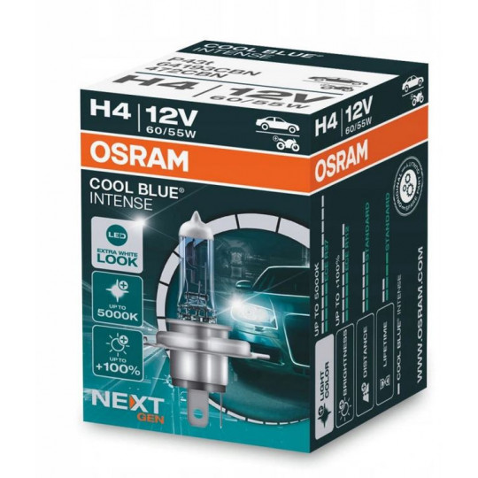 H4 12V 55W Cool Blue Intense bulb 1 piece NG OSRAM