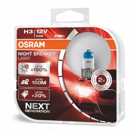 Żarówka H1 12V 55W Night Breaker Laser 2 sztuki OSRAM