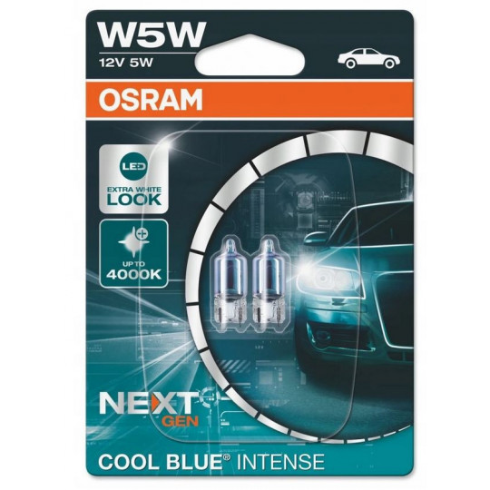 W5W 12V 5W Cool Blue NG car light bulb 2 pieces OSRAM