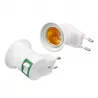 Adapter gn.żarówki E27 z wtykiem i wyłącz. 74257