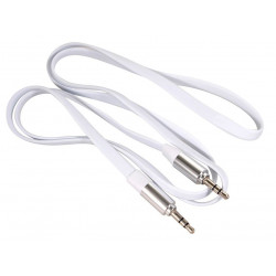 Jack cable 3.5mm flat white...